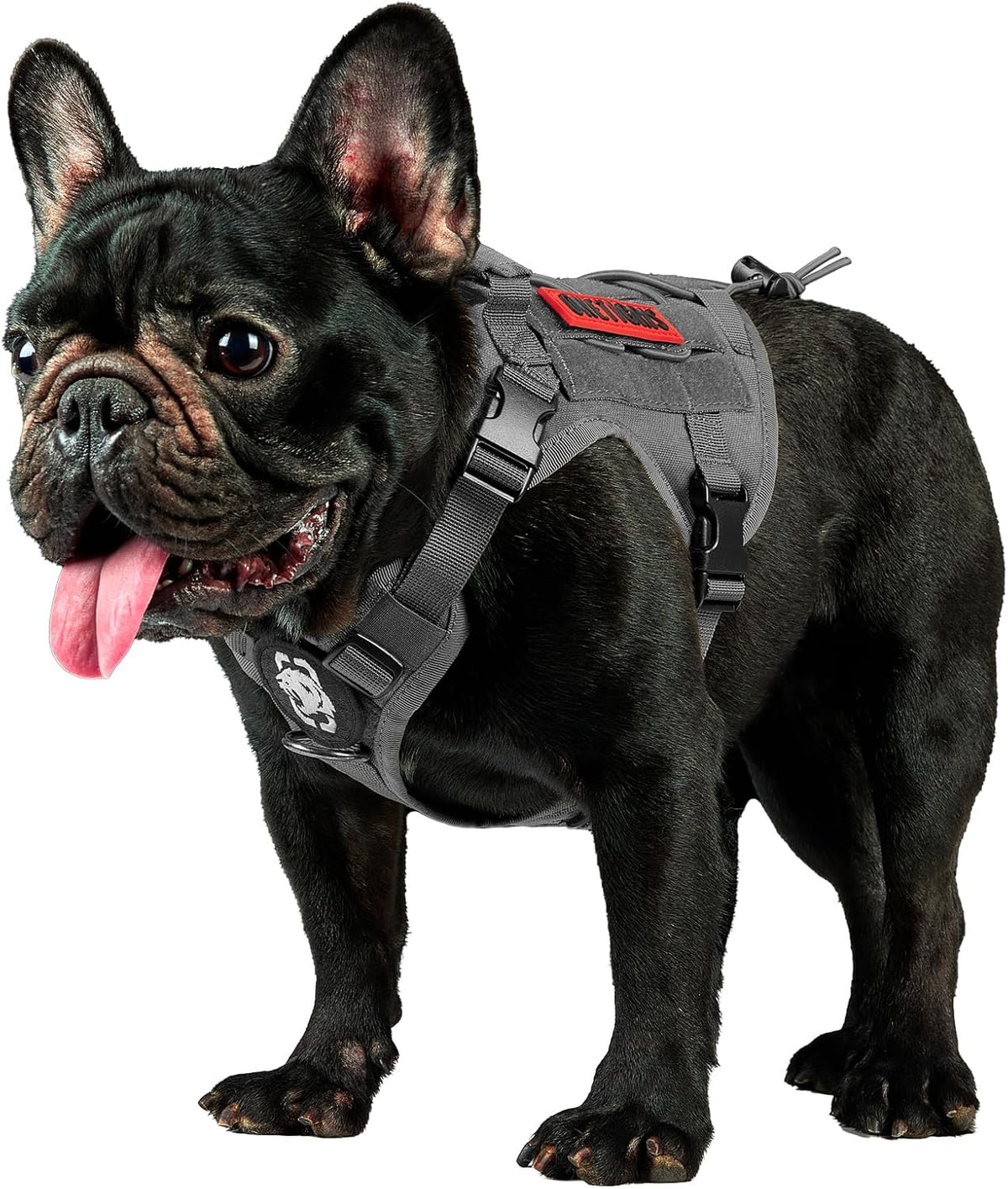 OneTigris Tactical Dog Harness No-Pull Service Vest for Medium Large - XX-Small / Grey