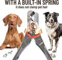 Dog Nail Clippers - All Steel Material, Built-in Spring,Heavy Duty Dog Nail Trimmer Full Metal Razor Sharp Professional for All Dogs Cats with Thick Toena,Dog Nail Trimmers
