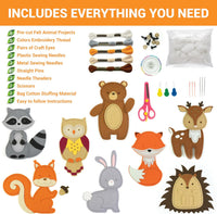 Craftorama Sewing Kit for Kids - Woodland Animals - image 2
