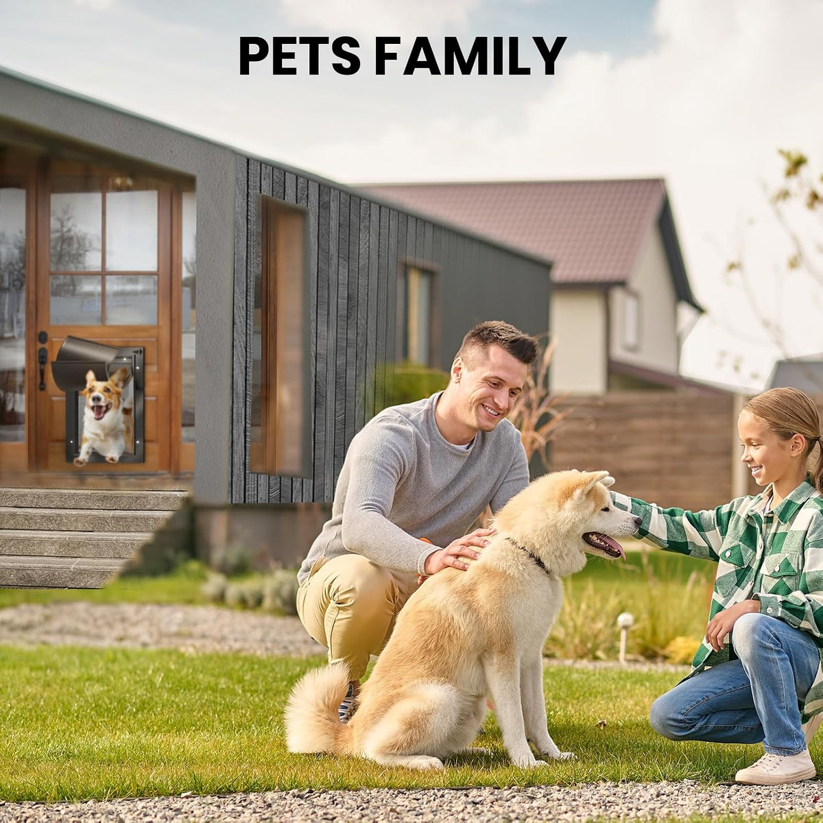 All Aluminum Dog Door for Exterior Door, Large Doggy Door - Medium - image 4