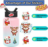 win4pdlay 200 waterproof vinyl stickers for kids with cute kawaii designs for water bottles - view 8