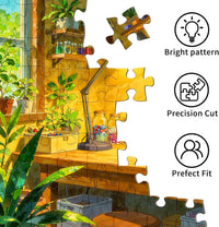 1000 Piece Puzzles for Adults, Premium Magic Book Jigsaw Puzzle – Fun for Kids & Family - Warm Cozy Corner - image 4