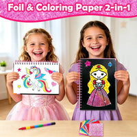 FUNNYB&G Foil Art Craft Kit for Kids - Princess - image 2