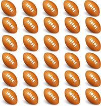 Kasyat 30 mini foam footballs in classic football colors for party favors