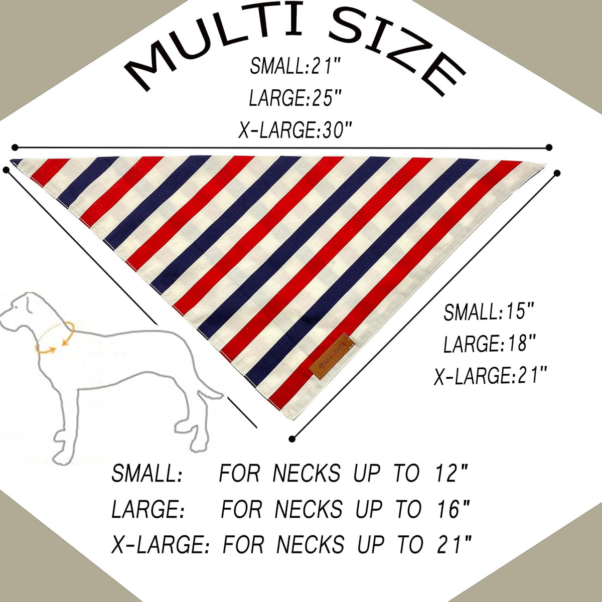 Halloween Dog Bandanas 2 Pack - 4th of July / Large - image 2