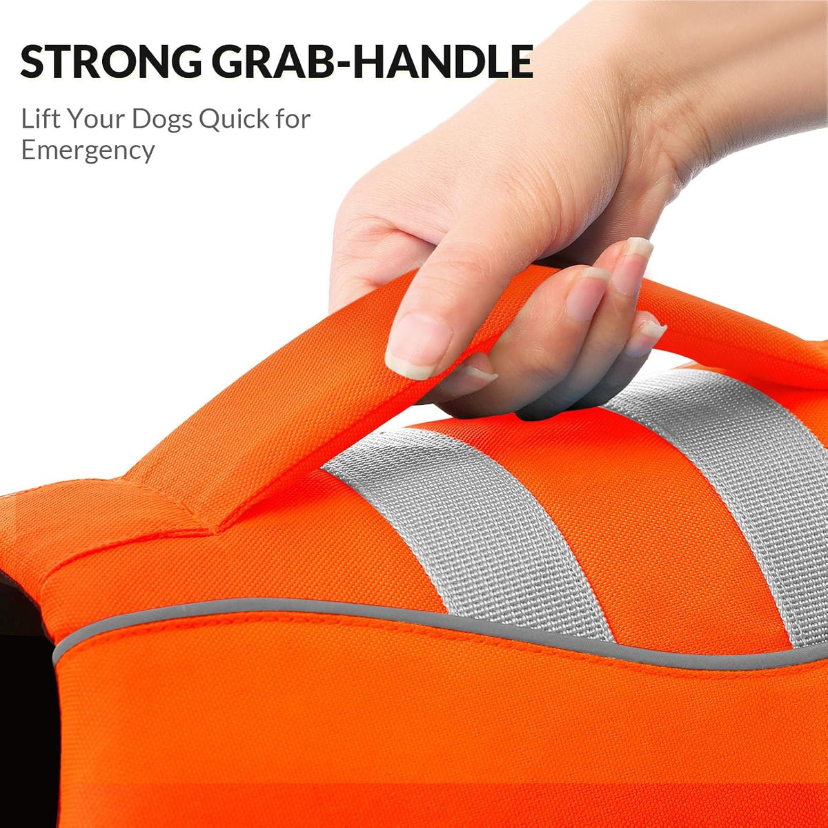 Queenmore XS Dog Life Jacket - X-Small / HiVis Orange - image 4