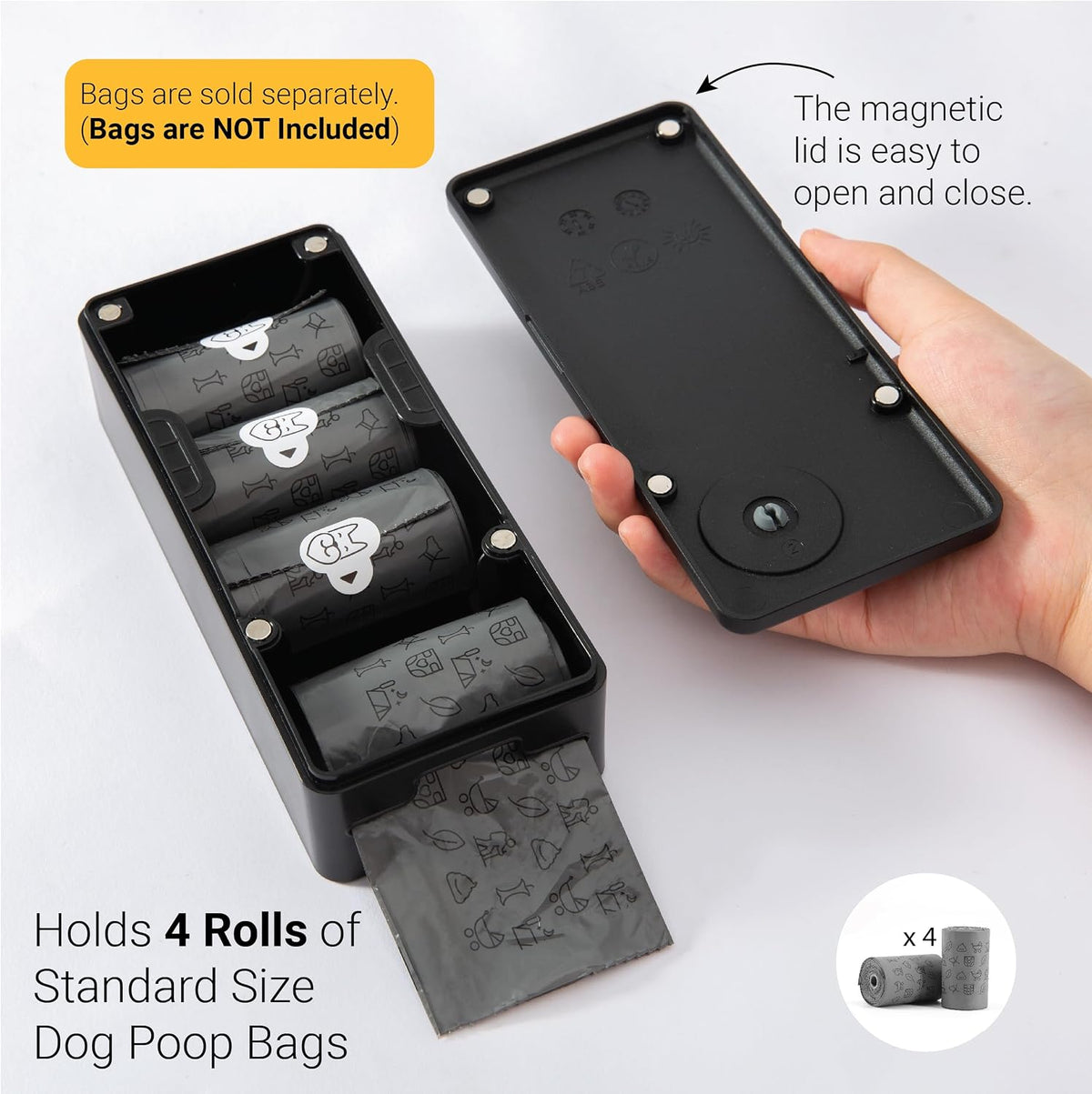 SVD.PET Dog Poop Bag Dispenser - Black / Dispenser only - image 4