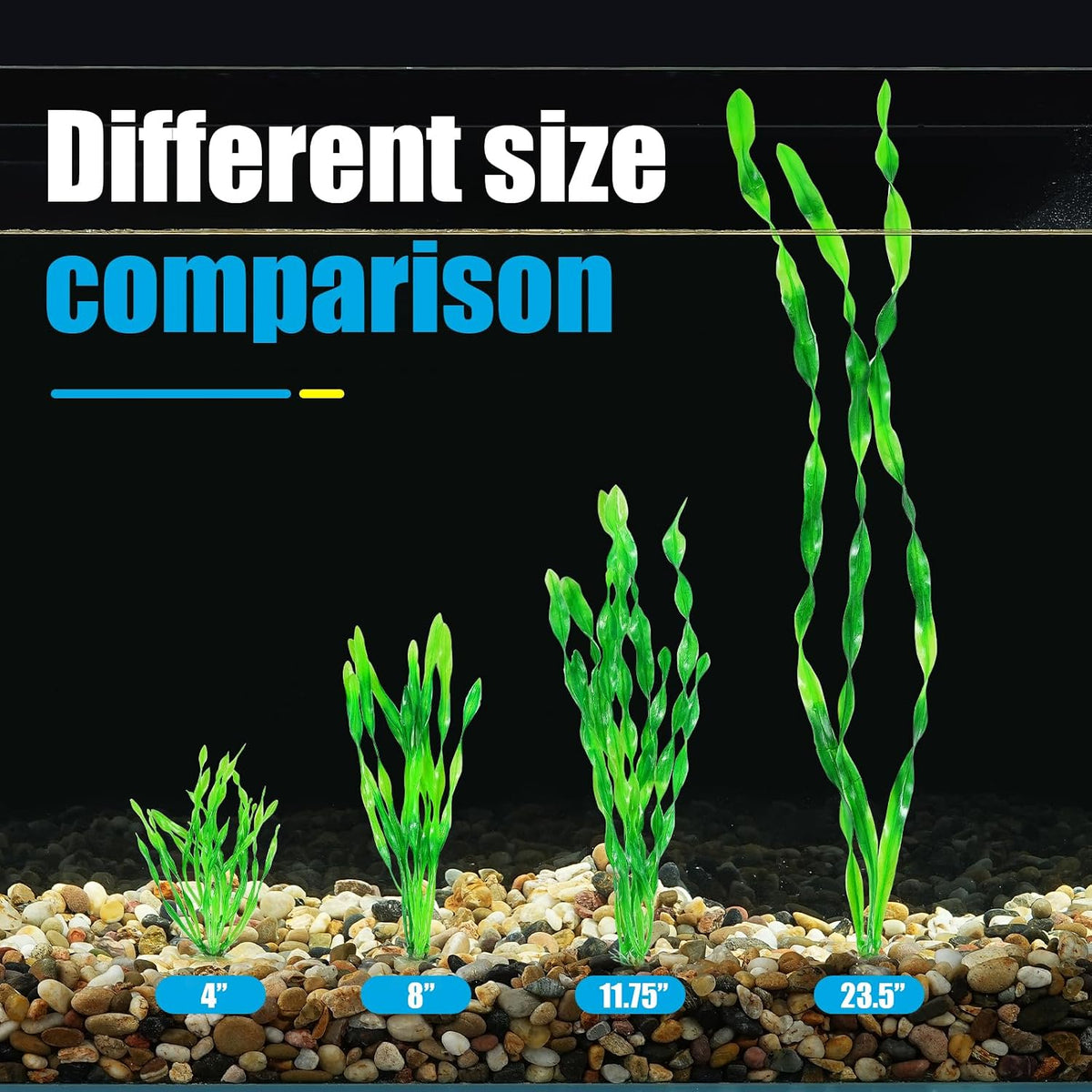 AQUANEAT Fish Tank Artificial Plants - 23.5inch - image 4