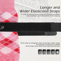 EXPAWLORER Dog Socks to Prevent Licking Paws - Small / Pink - image 4