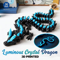 24" Large 3D Printed Dragon - Luminous Blue / 30 inch - image 4