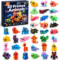Celltestria 18PCS 3D Printed Skeleton Fidget Toys with Coffin Storage - Kawaii