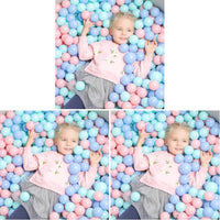 TRENDBOX Ball Pit Balls Plastic Balls for Ball Pit Pool Playpen - Macaroon Tri-color / 100 pcs (Pack of 3)