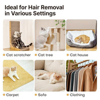 Potaroma Pet Hair Remover Set of 2, Dog Cat Hair Remover, Fur Removal Tool, Portable Carpet Scraper Brush for Carpets, Car Mat Couch, Pet Bed, Furniture Rug