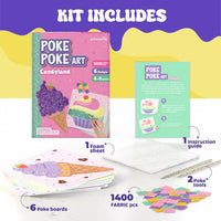 Jackinthebox Poke Art Magical Flower Pressing Craft Kit for Girls - Candyland - image 2