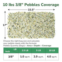 GreatBuddy 10-lb Decorative Rocks for Indoor Plants, 3/8" Jade Pebbles for Planters, Gravel for Succulent, Vases, Bamboo, Garden Landscaping, Crafts, Aquariums, Natural Polished