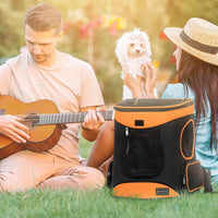 Petsfit Dog and Cat Backpack Carrier, Padded Waist Support - AOrange - image 2