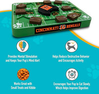 Pets First NFL Cincinnati Bengals Puzzle Toy, Puzzle Treat Dog Toy, Interactive Dog Treat Toy, Dog Puzzle