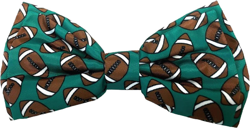 Huxley & Kent Pet Bow Tie for Dogs & Cats, Large/XLarge - Football / Small