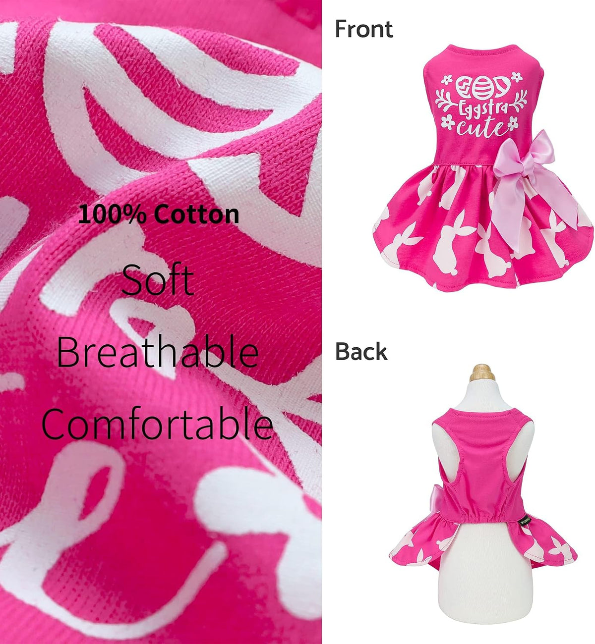 Fitwarm Halloween Pumpkin Dog Dress - XX-Small / Eggstra Cute - image 2