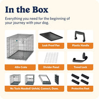 LifeStages by MidWest 36-Inch Double Door Crate, M-L Breeds - Single Door / Fits 48-inch Crate - image 4