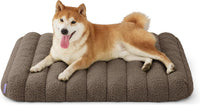 LE SURE Cute Orthopedic Dog Bed Large Sized Dog, Flat Pet Mat - 30"L x 20"W x 4"Th / Brown