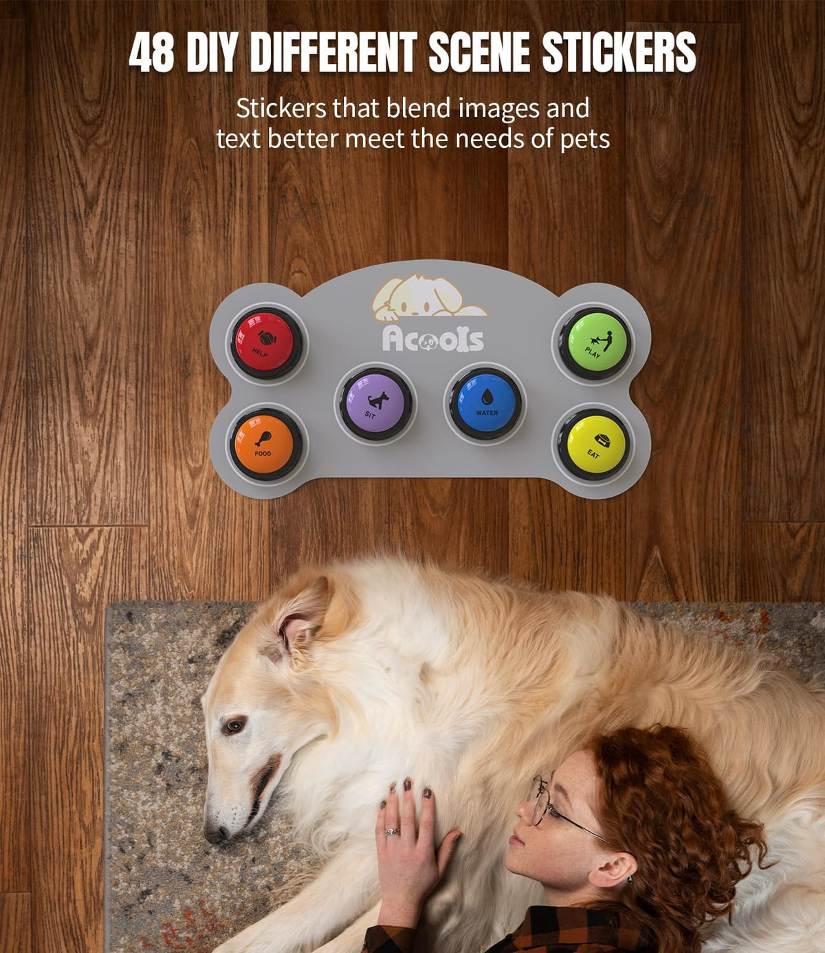 Dog Buttons for Communication - A-6 Pack - image 3