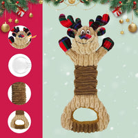 Squeaky Dog Toys, Stuffed Large Dog Toys to Keep Them Busy - Red C - image 2