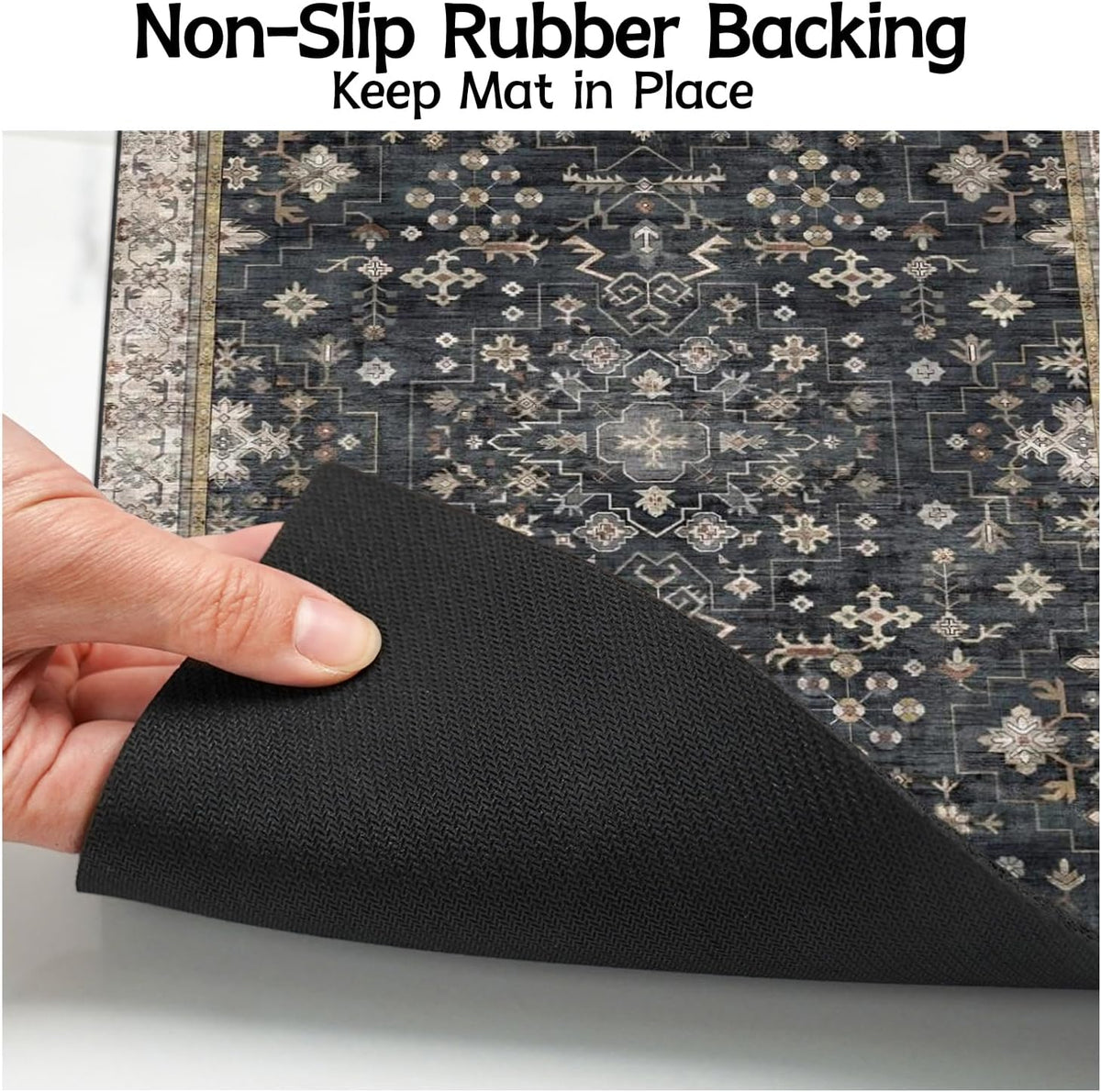Pet Food Mats for Floor, Absorbent Dog Mat for Food and Water Dispenser Mat, Dog Food Mat Quick Dry - Black / 32"L x 24"W - image 4