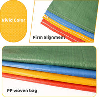 Warmfarm potato sack race bags in red, blue, green and yellow for kids and adults - view 3
