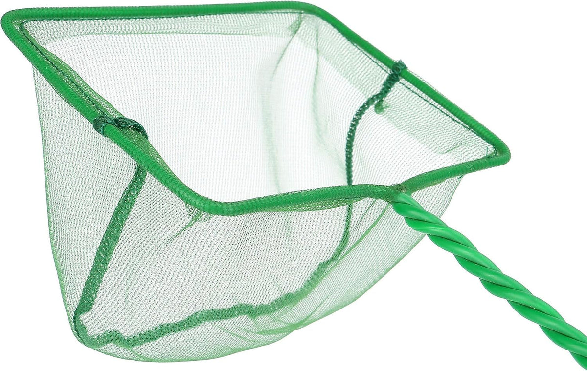 2 Pack Aquarium Fish Net Fine Mesh Quick Catch Tank Skimmer 5 Inch – Essentials for Fish - Green / 5" (2-Pack) - image 4