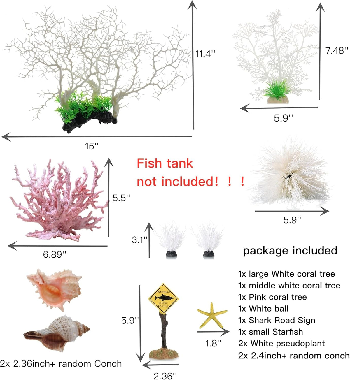 AWXZOM Fish Tank Decorations - image 2