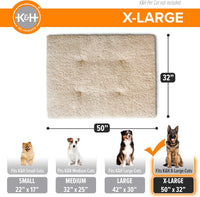 K&H Elevated Dog Bed Pet Cot Pad, X-Large 50x32 Tan – Essentials for Dogs - XL (32 in x 50 in) - image 4
