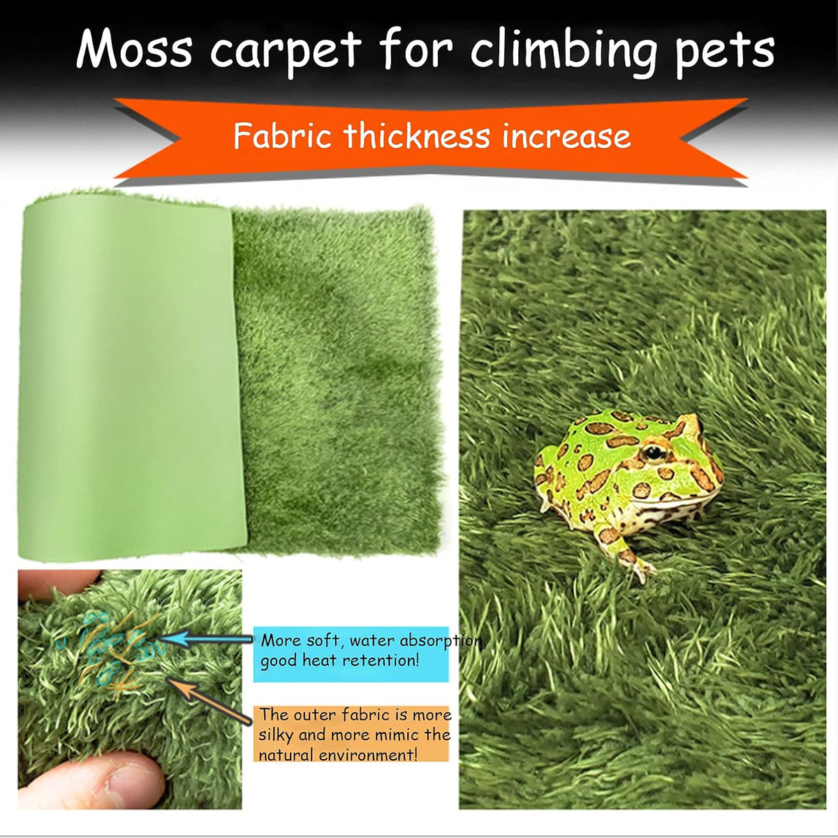 2pcs Reptile Carpet Terrarium Liner Tortoise Bedding Reptile - 2PCS（XL）：23.62 X 15.74 in - image 4