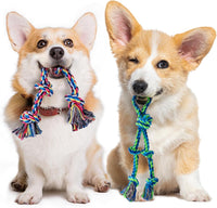Dog Rope Toy for Large Dogs Heavy Duty Dog Chew Toys for Aggressive - 2 Pack-Small / Small