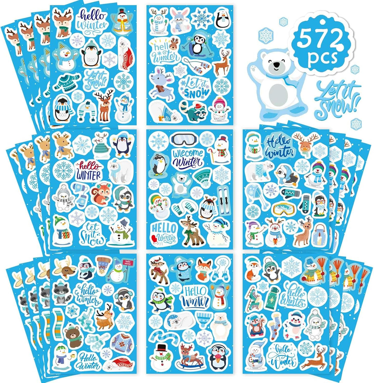 DUJAA 640-piece fall stickers for kids with pumpkins, leaves and scarecrows - view 9