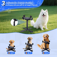 Dog Bowls Elevated Adjustable Stand - Dog Bowl Stand 2 Pack Black - image 2