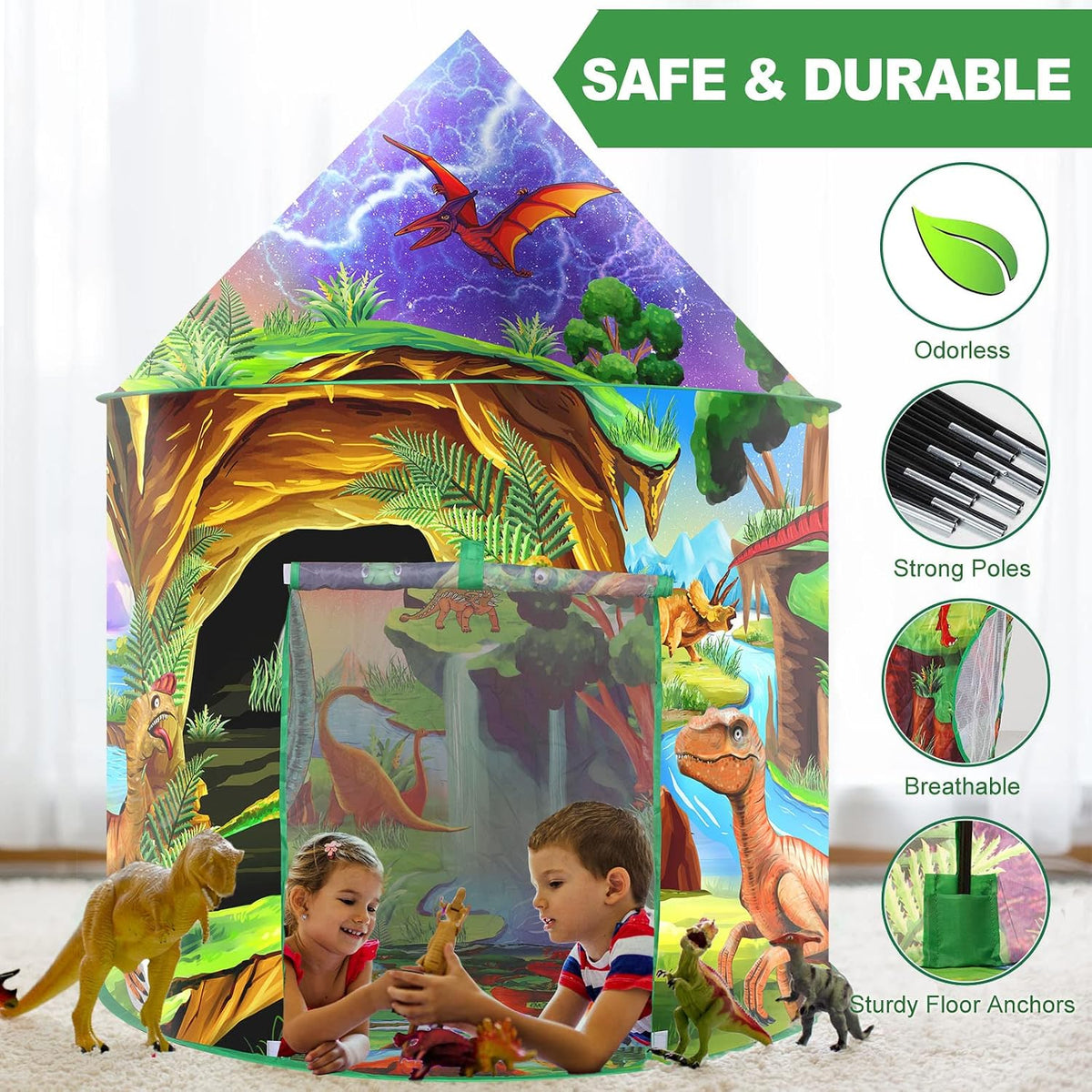 WillingHeart Play Tent for Kids - Dinosaur - image 3