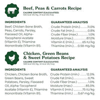 Greenies Smart Topper High Protein Wet Mix-in for Dogs, Chicken, Green Beans, and Sweet Potatoes Recipe & Beef, Peas, and Carrots Recipe Variety Pack, 8 Trays of 2oz.
