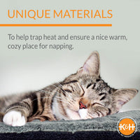 K&H Self-Warming Cat Bed Pad, Self Heating Pad - 21 X 17 Inches / Recyclable Box / Oatmeal/Chocolate - image 2