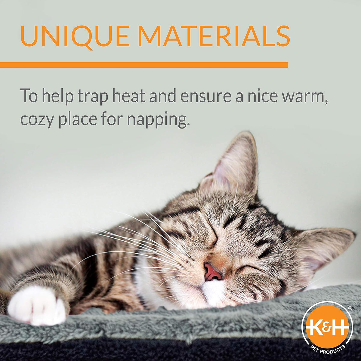 K&H Self-Warming Cat Bed Pad, Self Heating Pad - 21 X 17 Inches / Recyclable Box / Oatmeal/Chocolate - image 2