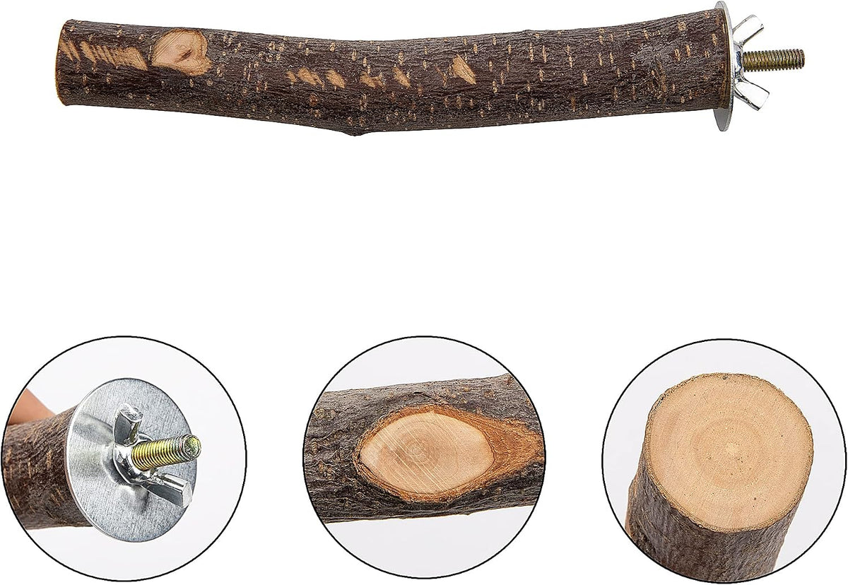 5PCS Natural Wood Bird Perches for Parrot - image 3