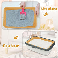 Tessco for you 30 Pack Disposable Litter Boxes for Cats - Light Brown - image 3