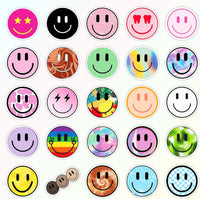 50PCS Smile Face Stickers Cute Water Bottle Stickers for Kids – Fun for Kids & Family - 100pcs Smile Neon Stickers - image 2
