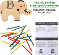 GOTHINK Tumble Tower Game for Kids and Adults - Elephant Stack Up - image 3