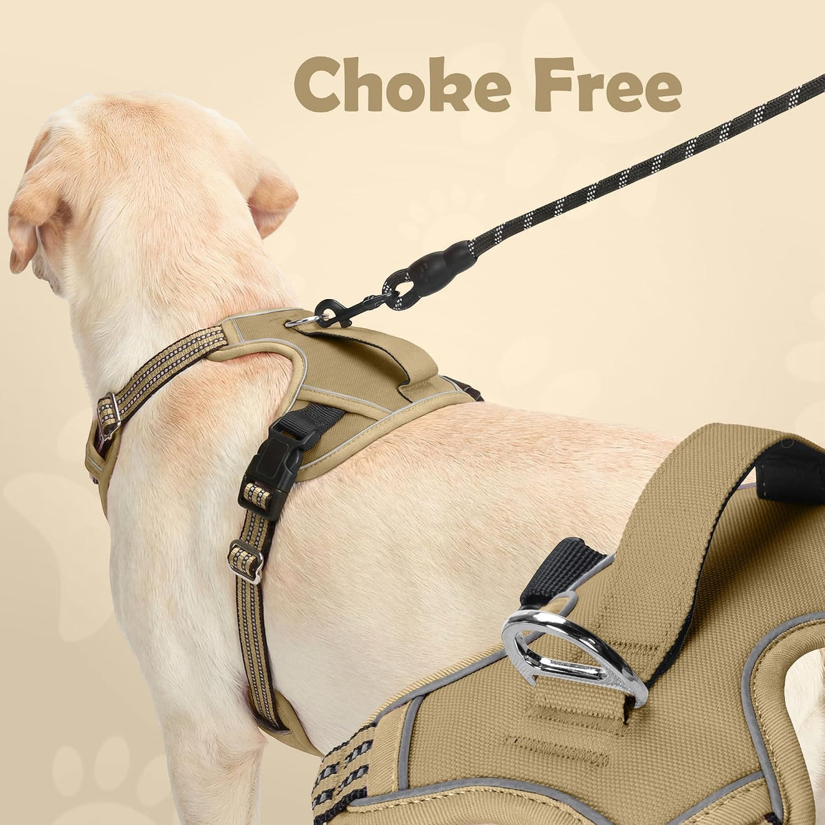 Funfox Dog Harness Medium Sized Dog - Brown / Large - image 3