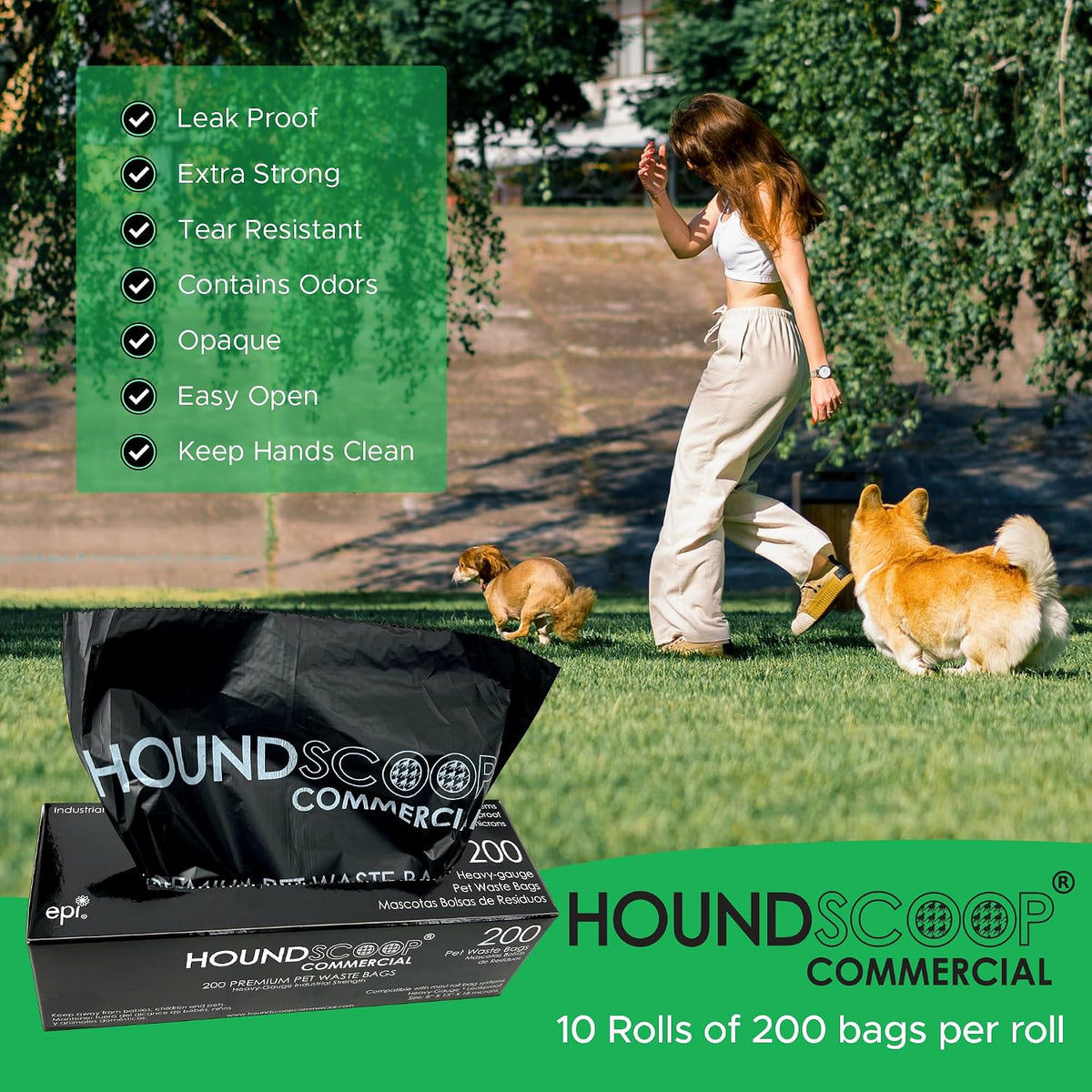 2000 Ct Pet Waste Bags on Roll for Poop Station Dispensers – Essentials for Dogs - image 2