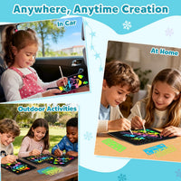 ZMLM Scratch Paper Art-Crafts Gift: 2 Pack Rainbow Notebooks Supplies - Glacial Blue - image 4