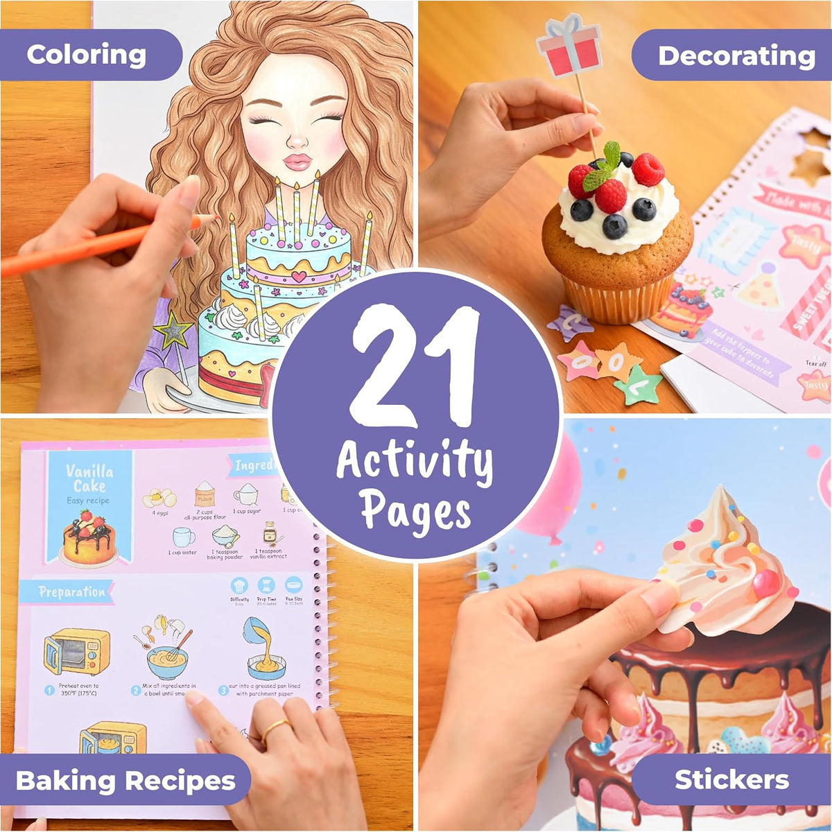 BSCOOL Nail Art Book for kids Stickers and Design Guides. - 1 PCS - Play and Bake Activity Book - image 4