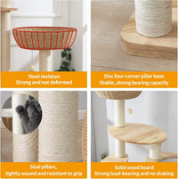 SHODMI 54" Modern Cat Tree Tower for Indoor Cats - DC888 new - image 3