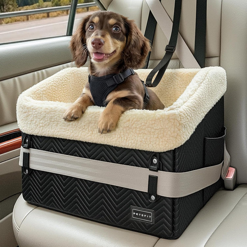 PETSFIT Small Dog Car Seat - Black